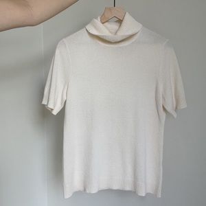 100% Cashmere Shortsleeve Turtleneck